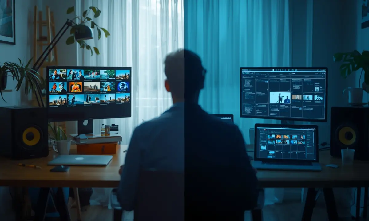 cinematic AI video creation workflow with structured prompts