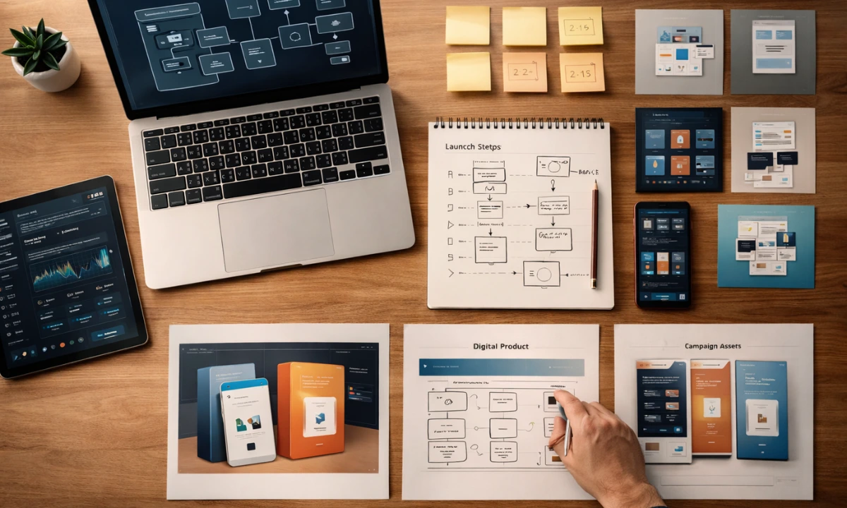 Sales funnel with upsell and order bump structure